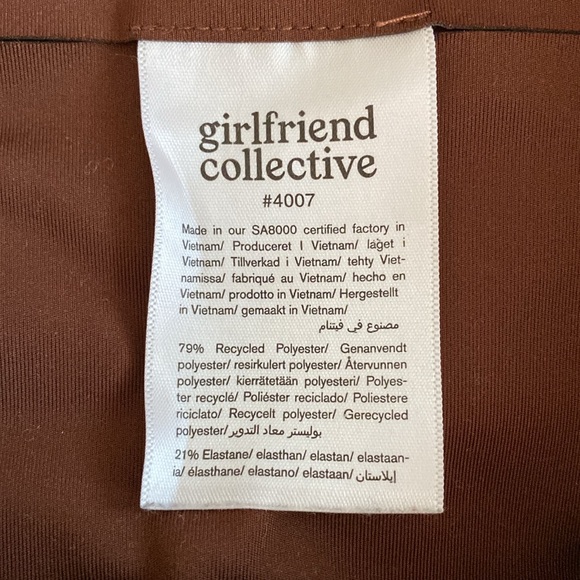 NWOT Girlfriend Collective High Rise Compressive Leggings in Earth - Picture 3 of 3